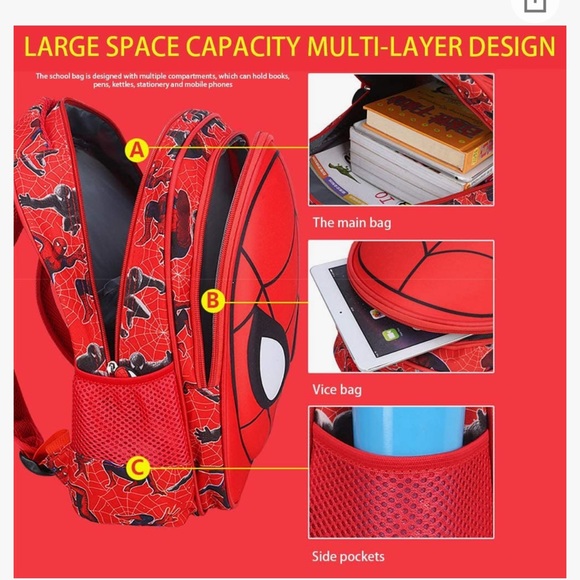 Spider-Man Backpack 🎒🕷 - Picture 3 of 4